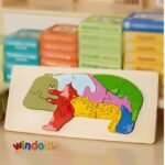 10 Pieces Wooden Animal Puzzle