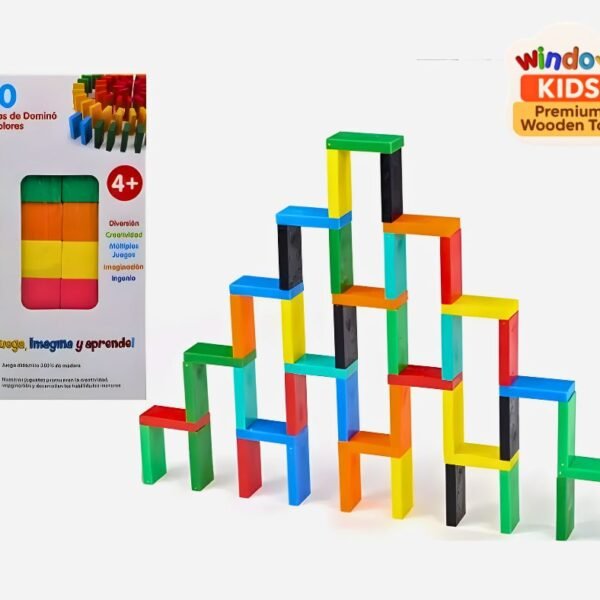 Wooden Domino Set - 50 Pieces