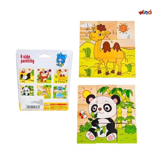 6 in 1 Cube Puzzle – Forest Animals