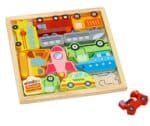 Wooden Set Puzzle Vehicle - Image 2