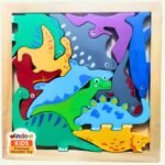 Wooden Dinosaur Set Puzzle