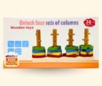 Wooden Four Sets of Columns - Image 2