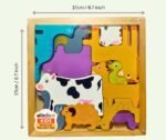 Wooden Farm Animal Puzzle - Image 2