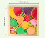 Wooden Fruit Puzzle Board - Image 2