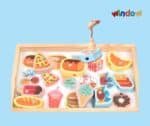Magnetic Fishing (Food 1) – Wooden Food Puzzle - Image 3