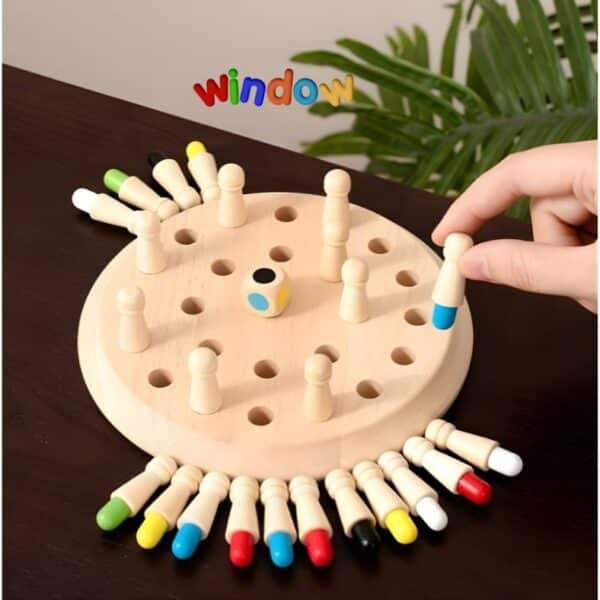 Memory Chess Wooden Game for Kids