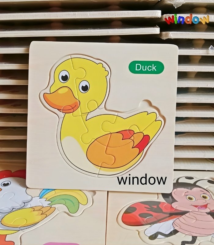 6 Part Wooden Puzzle - Duck