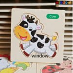 6 Part Wooden Puzzle – Cow