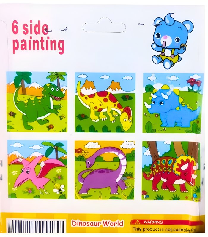 6 in 1 Cube Puzzle – Dinosaur World
