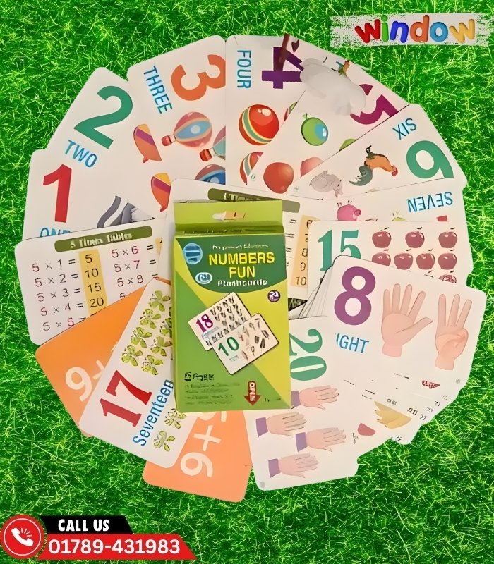 English Number Flash Cards