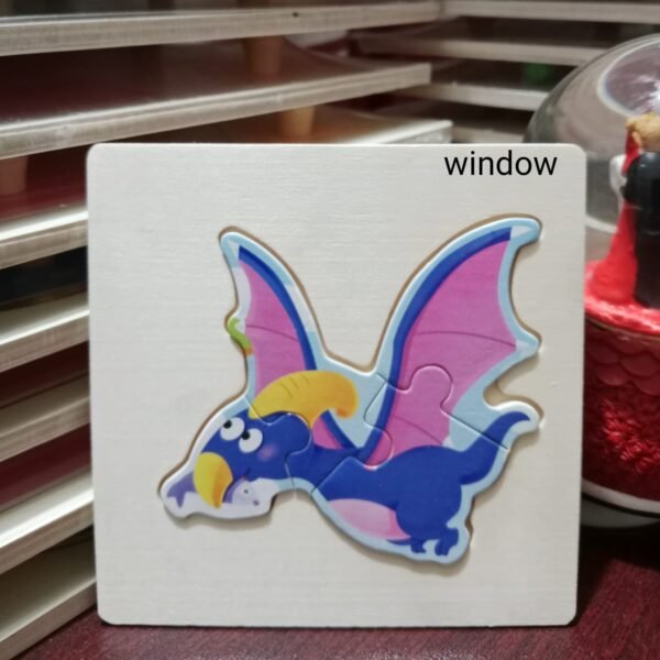 4 Part Wooden Puzzle Dragon