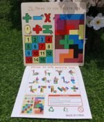 3 in 1 wooden puzzle . ( Number )