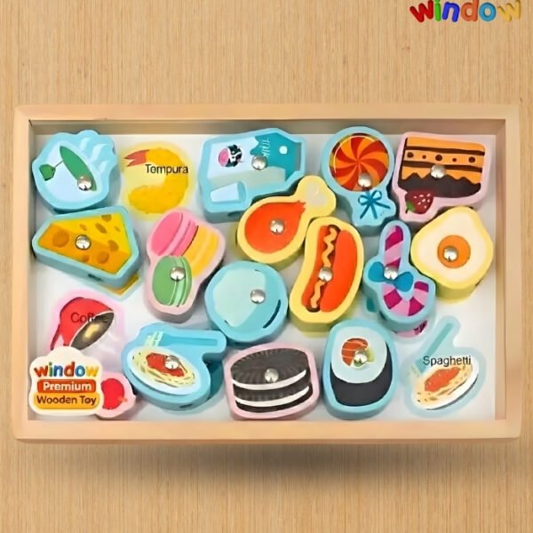 Magnetic Fishing (Food 2) – Wooden Food Puzzle