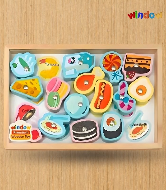 Magnetic Fishing (Food 2) – Wooden Food Puzzle