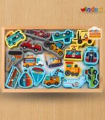Magnetic Fishing (Vehicle 1) – Wooden Vehicle Puzzle
