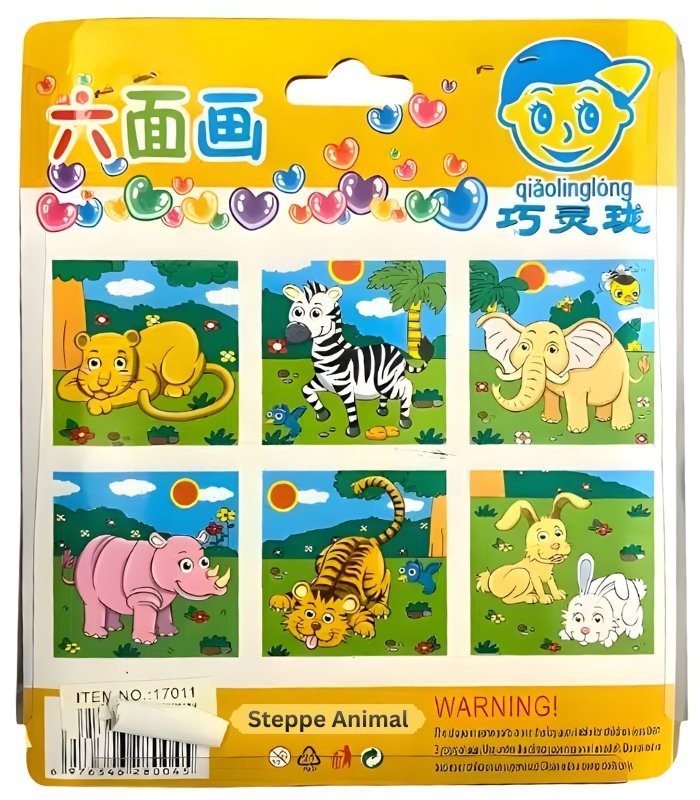6 in 1 Cube Puzzle – Steppe Animal