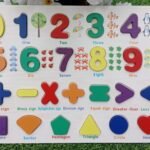 Wooden English Number and shape