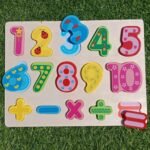 Wooden Number Puzzle board  level 1.