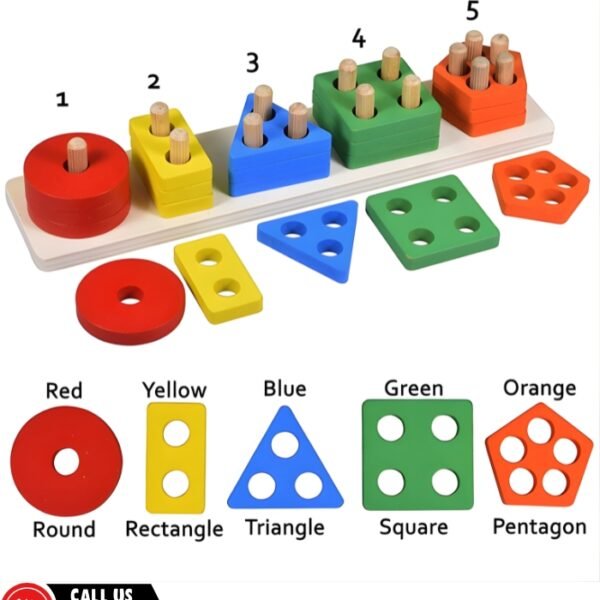 Wooden Five Column Shape