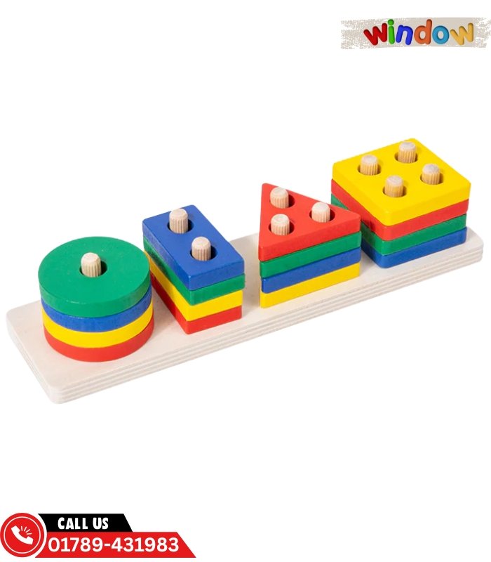 Wooden Four Column Shape