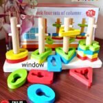 Wooden Four Sets of Columns