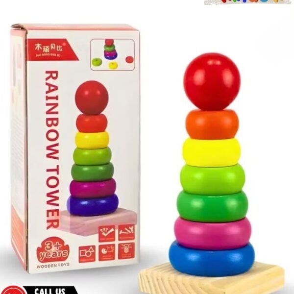Wooden Rainbow Tower