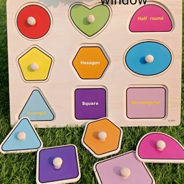 Wooden Shape - Puzzle with Knobs