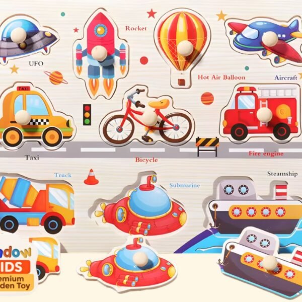 Wooden Vehicle - Puzzle - 2