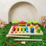 3 in 1 fishing puzzle with xylophone