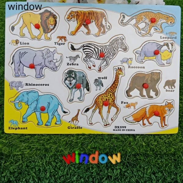 Animal Board Puzzle - Wild