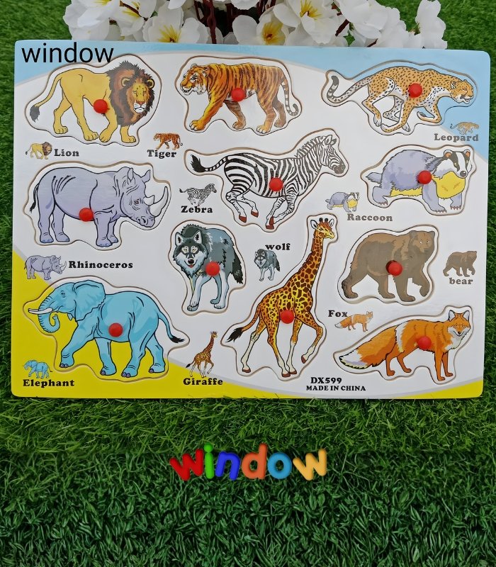 Animal Board Puzzle - Wild
