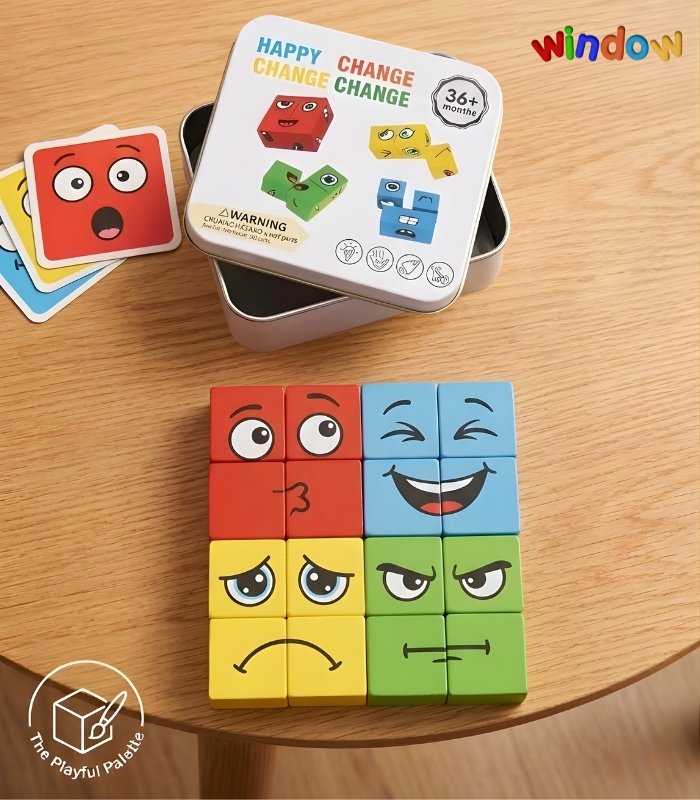 Expression Cube Puzzle