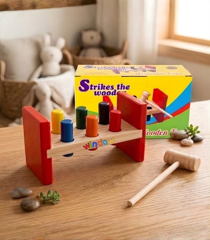 Wooden Strikes with Hammer