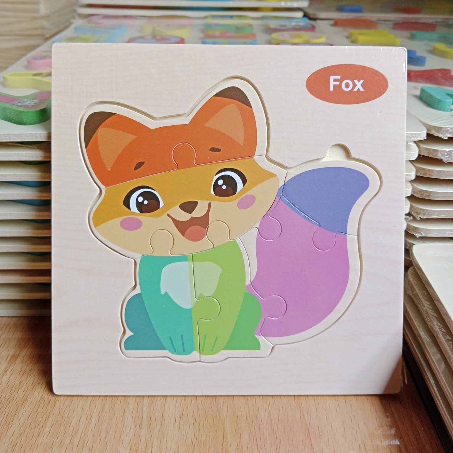 WhatsApp Image 2026-08-15 at 2.09.48 PM 15 cm Wooden puzzle New Fox - Image 1