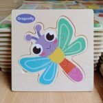15cm Wooden puzzle New Dragonfly