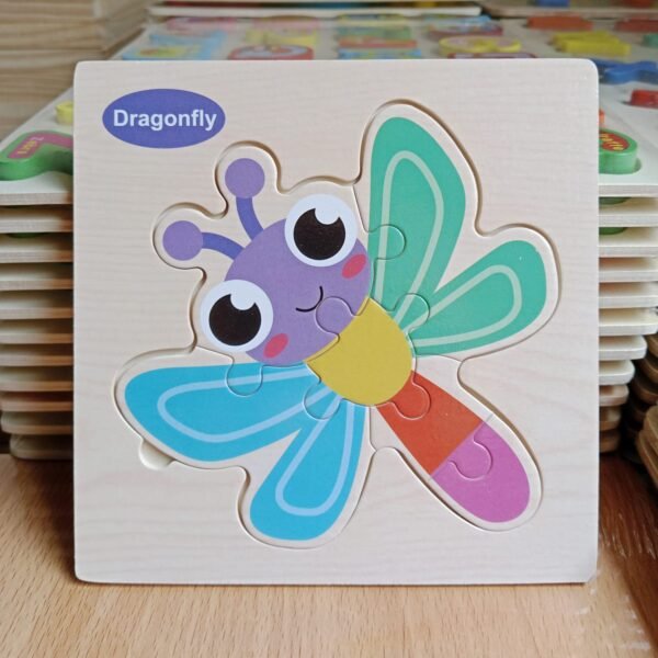15cm Wooden puzzle New Dragonfly
