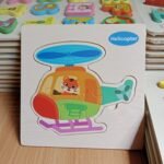 15cm Wooden puzzle New Helicopter