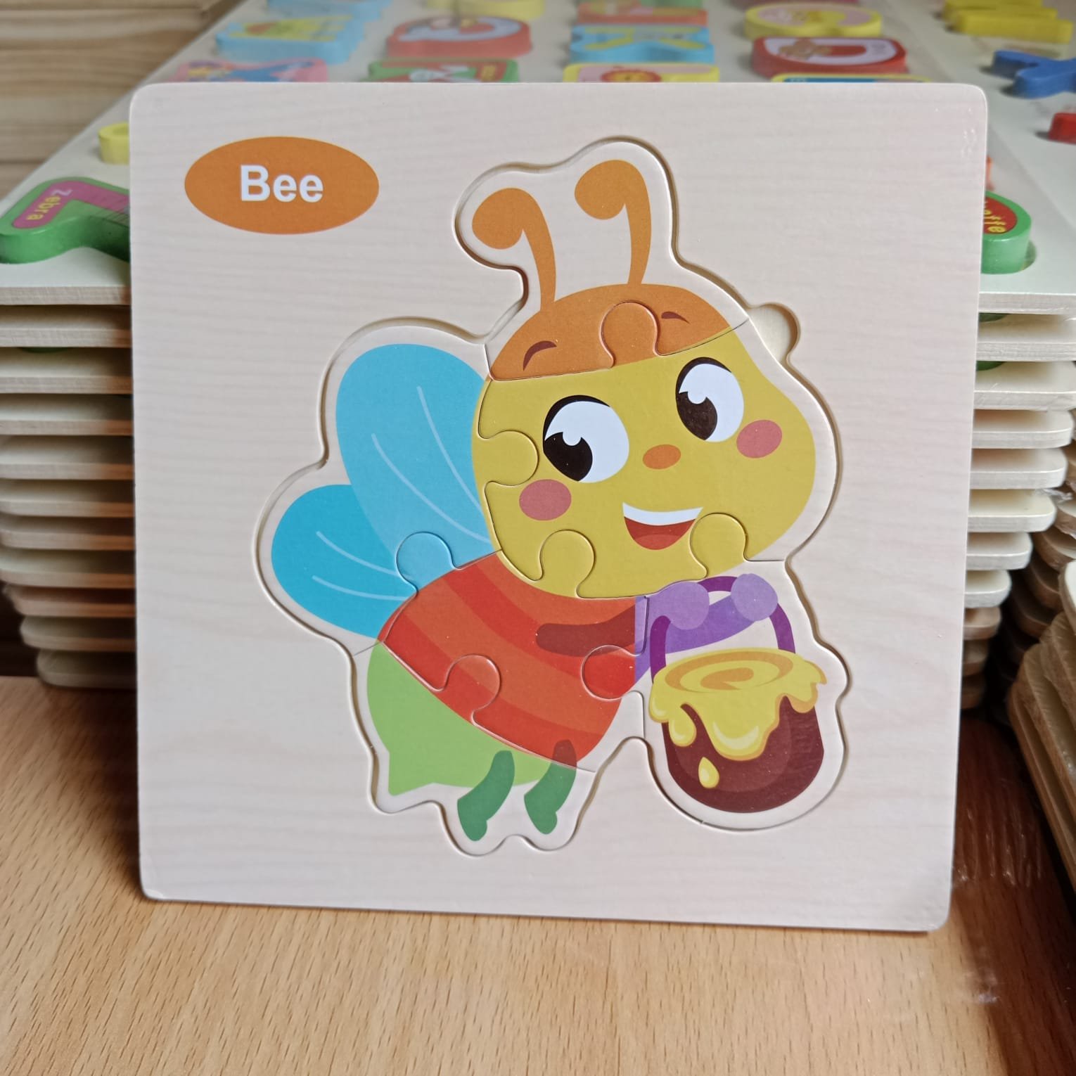 WhatsApp Image 2026-08-15 at 6.20.52 PM 15cm Wooden puzzle New Bee - Image 1