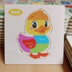 15cm Wooden puzzle New Duck