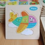 15cm Wooden puzzle New Plane