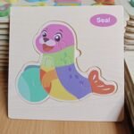 15cm Wooden puzzle New Seal