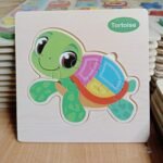 15cm Wooden puzzle New Tortoise